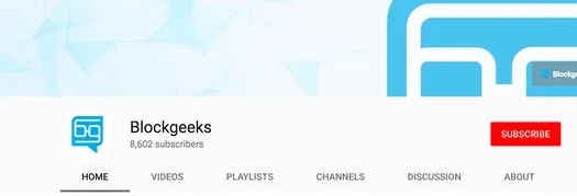Blockgeeks YouTube channel