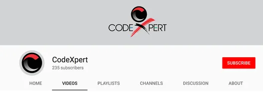 CodeXpert YouTube channel