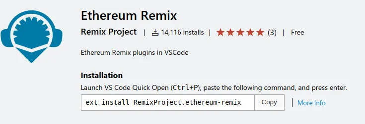 Ethereum Remix extension for VS Code