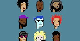 CryptoPunks pixel art characters