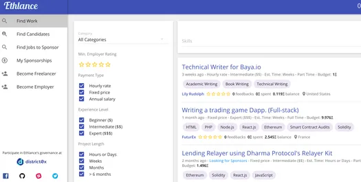 ethlance ethereum job board